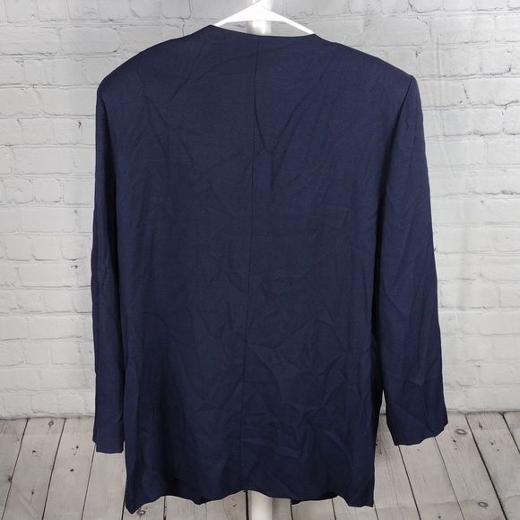 Dani Max Vintage Rayon Blend Vest Padded Shoulder Blazer - Picture 2 of 13